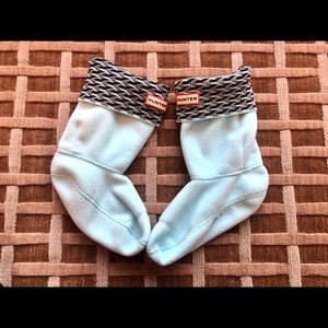 HUNTER boot socks - M, Light Blue